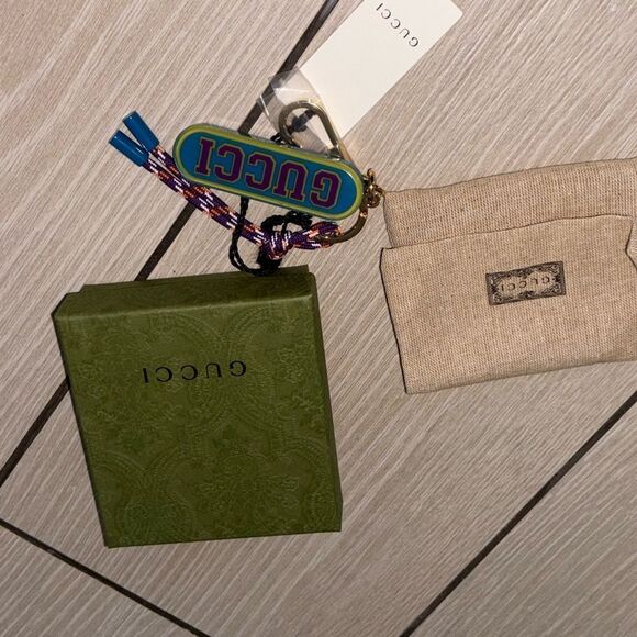 Gucci Multicolor Keychain brand new with box and dustbag